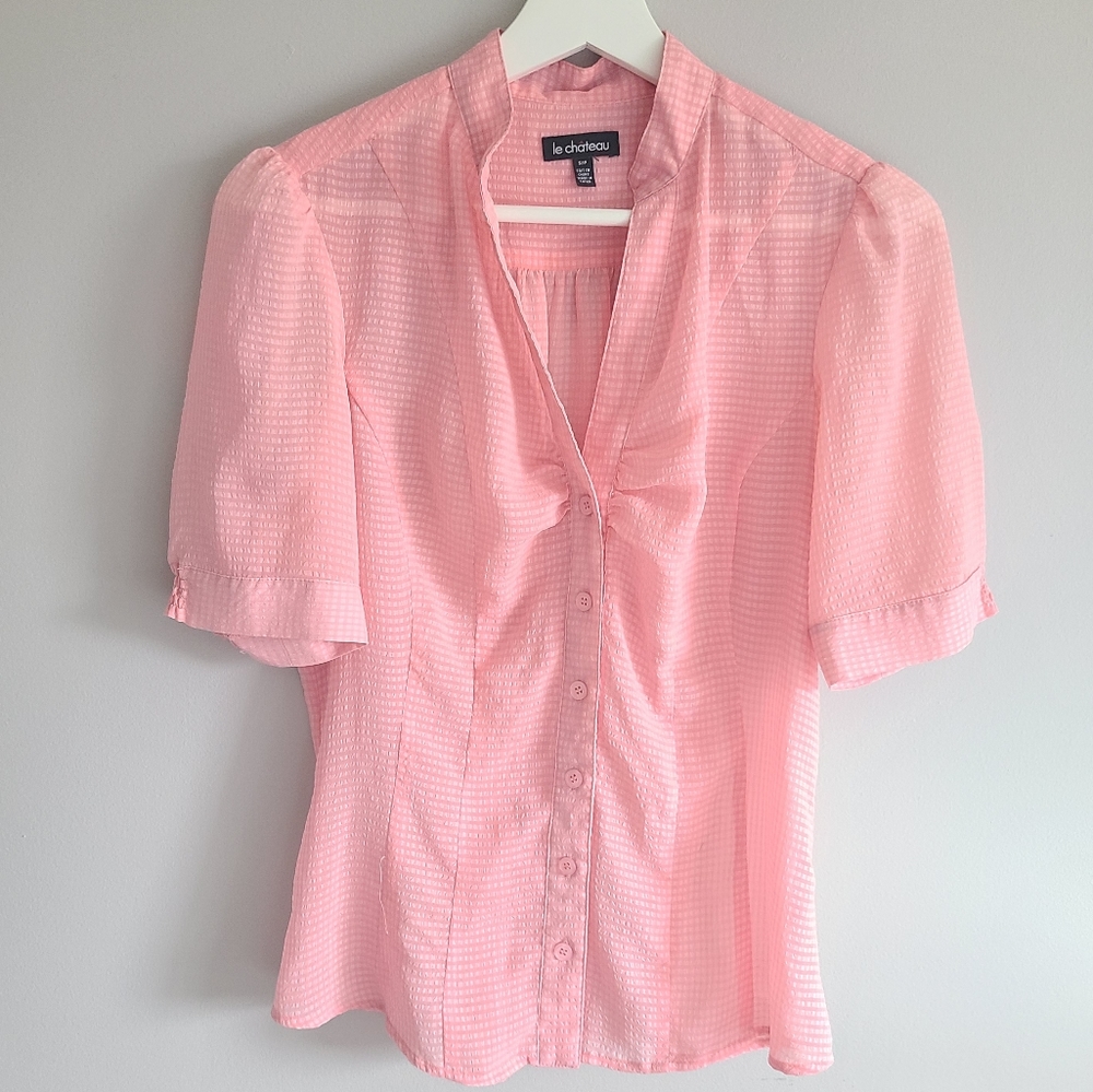 Le Chateau Puff Sleeve Blouse